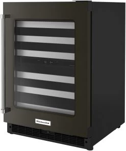 KitchenAid® 24" Black Stainless Steel Wine Cooler -Professional Kitchen Appliance Store 08298ead c58e 46a2 8fc6 bd8f9d3a838a