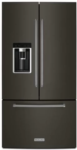 KitchenAid® 23.8 Cu. Ft. Black Stainless Steel With PrintShield™ Finish Counter Depth French Door Refrigerator