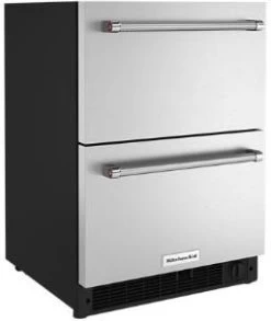 KitchenAid® 4.29 Cu. Ft. Stainless Steel Undercounter Double Drawer Refrigerator/Freezer -Professional Kitchen Appliance Store 0be6ea6f 0d53 44c9 9036 80da3b51e87d
