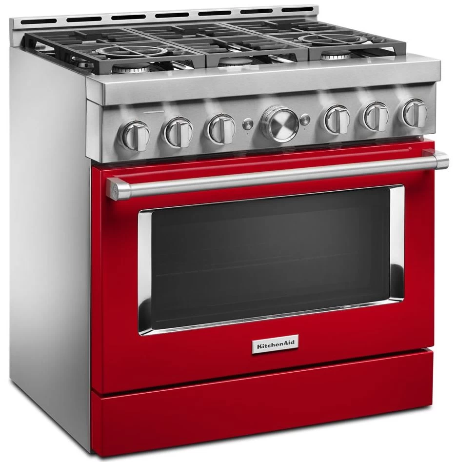 KitchenAid® 36" Passion Red Smart Commercial-Style Gas Range 3 KitchenAid® 36" Passion Red Smart Commercial-Style Gas Range