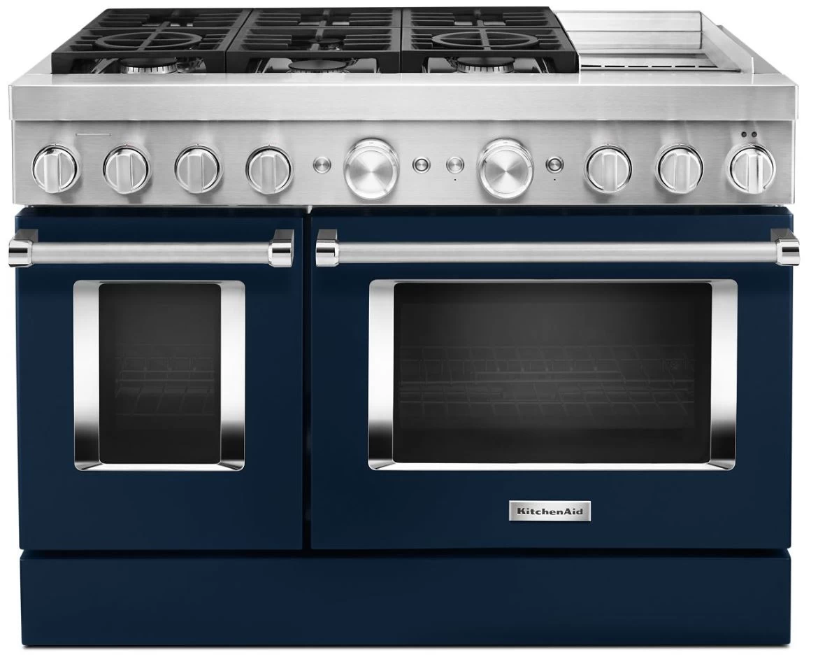KitchenAid® 48" Ink Blue Commercial-Style Free Standing Dual Fuel Range With Griddle 6 KitchenAid® 48" Ink Blue Commercial-Style Free Standing Dual Fuel Range With Griddle - Image 4