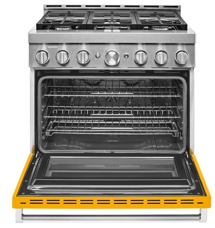 KitchenAid® 36" Yellow Pepper Smart Commercial-Style Gas Range 5 KitchenAid® 36" Yellow Pepper Smart Commercial-Style Gas Range - Image 3
