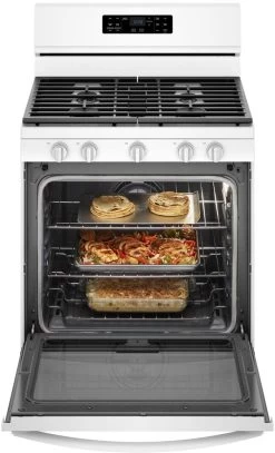 Whirlpool® 30" Freestanding Gas Range-White -Professional Kitchen Appliance Store 1ce62144 cdc7 4b8d 862b c2dc4143f2e4