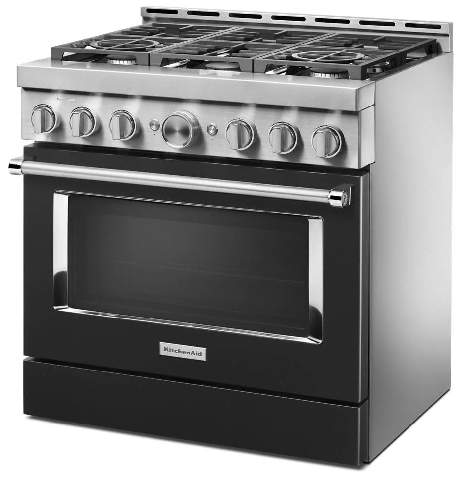 KitchenAid® 36" Imperial Black Smart Commercial-Style Gas Range 3 KitchenAid® 36" Imperial Black Smart Commercial-Style Gas Range