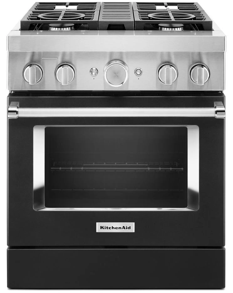 KitchenAid® 30" Imperial Black Commercial-Style Free Standing Dual Fuel Range 4 KitchenAid® 30" Imperial Black Commercial-Style Free Standing Dual Fuel Range - Image 2