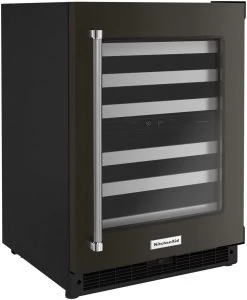 KitchenAid® 24" Black Stainless Steel Wine Cooler -Professional Kitchen Appliance Store 2a6eae89 a564 4ec3 abfd 2a1cfe0b3e04