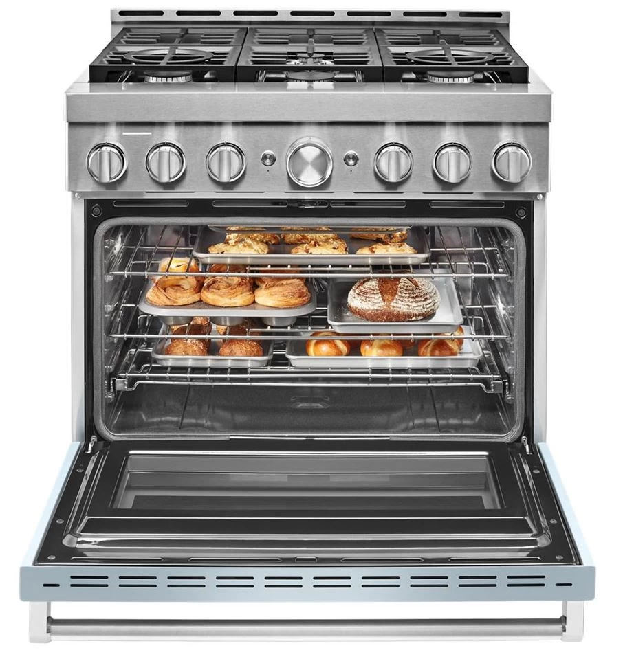 KitchenAid® 36" Misty Blue Smart Commercial-Style Gas Range 7 KitchenAid® 36" Misty Blue Smart Commercial-Style Gas Range - Image 5