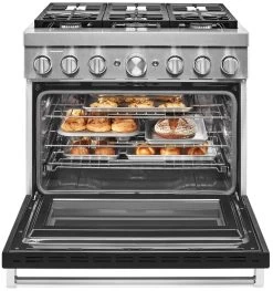 KitchenAid® 36" Imperial Black Commercial-Style Free Standing Dual Fuel Range -Professional Kitchen Appliance Store 359f2e7e dfd2 4af7 ac97 4ddbce1187e2