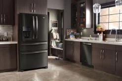 Whirlpool® 24.5 Cu. Ft. Fingerprint Resistant Black Stainless French Door Refrigerator -Professional Kitchen Appliance Store 36fc8d8b 1fe1 4824 b578 1c4add97894b