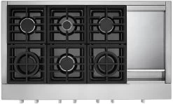 KitchenAid® 48" Stainless Steel Gas Rangetop -Professional Kitchen Appliance Store 371ba435 0945 4b14 b2ef a3d88e06a42a