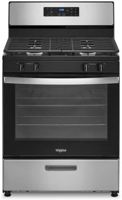 Whirlpool® 5.1 Cu. Ft. Stainless Steel Freestanding Gas Range -Professional Kitchen Appliance Store 37294e29 323d 457d bb64 d947ba0cd9be