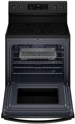 Whirlpool® 30" Black Freestanding Electric Range With 5-in-1 Air Fry Oven -Professional Kitchen Appliance Store 3870ce25 3498 4fb0 a93a cdbe223f472b