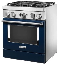 KitchenAid® 30" Ink Blue Commercial-Style Free Standing Dual Fuel Range -Professional Kitchen Appliance Store 38d146e8 3409 4ab7 a6d5 8b899d013ea5