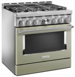 KitchenAid® 36" Avocado Cream Smart Commercial-Style Gas Range 9 KitchenAid® 36" Avocado Cream Smart Commercial-Style Gas Range -Professional Kitchen Appliance Store 3a27706a e370 4374 987e 9e77f926abbe 1