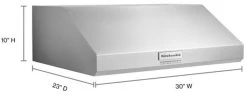 KitchenAid® 30" Stainless Steel Under Cabinet Range Hood 13 KitchenAid® 30" Stainless Steel Under Cabinet Range Hood -Professional Kitchen Appliance Store 3b30df9d 85d1 483b 9a7a b7012c1fa882