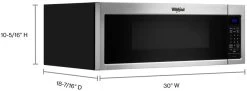 Whirlpool® 1.1 Cu. Ft. Stainless Steel Low Profile Microwave Hood Combination -Professional Kitchen Appliance Store 3c74da07 c505 4856 bba5 4aa5e1c1d69c
