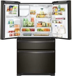 Whirlpool® 24.5 Cu. Ft. Fingerprint Resistant Black Stainless French Door Refrigerator -Professional Kitchen Appliance Store 3ce95aac 841c 4314 aca4 60e2c2d0b77b