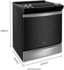 Whirlpool® 30" Fingerprint Resistant Stainless Steel Slide-In Electric Range With 7-in-1 Air Fry Oven -Professional Kitchen Appliance Store 3d5b16c2 0dce 4710 b614 2ee7cc3e3b14