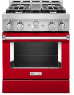 KitchenAid® 30" Passion Red Smart Commercial-Style Gas Range -Professional Kitchen Appliance Store 41b3ab90 47d5 4d1b 883f 177c1f1fa350