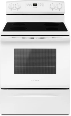 Amana® 30" White Free Standing Electric Range -Professional Kitchen Appliance Store 42604aab 4647 48a8 bbf4 75b329919ead