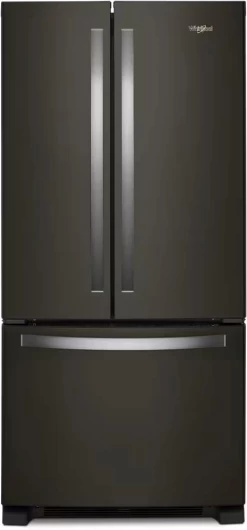 Whirlpool® 33 In. 22.1 Cu. Ft. Fingerprint Resistant Black Stainless Steel Freestanding French Door Refrigerator -Professional Kitchen Appliance Store 438c37fa 6abc 4729 93e6 66ee8c6338a1