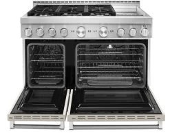 KitchenAid® 48" Milkshake Smart Commercial-Style Gas Range With Griddle -Professional Kitchen Appliance Store 43fa3904 63f3 4765 bea1 c201364ca045
