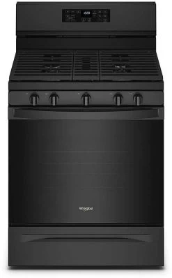 Whirlpool® 30" Black Freestanding Gas Range With 5-in-1 Air Fry Oven -Professional Kitchen Appliance Store 44158535 caf4 4fce 99d6 fe562c02f6f2