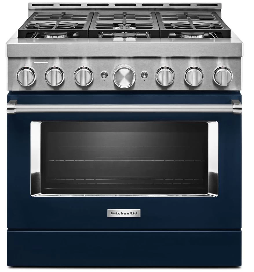 KitchenAid® 36" Ink Blue Smart Commercial-Style Gas Range 3 KitchenAid® 36" Ink Blue Smart Commercial-Style Gas Range