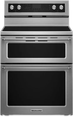 KitchenAid® 30" Stainless Steel Free Standing Electric Double Oven Range -Professional Kitchen Appliance Store 47ad365b cf95 4b80 b552 20997db6a2ac