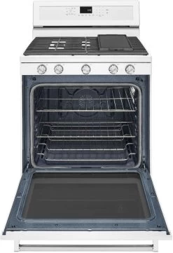 KitchenAid® 30" White Free Standing Gas Range -Professional Kitchen Appliance Store 48960be4 2007 4441 9bb3 c729f5909fae