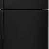Whirlpool® 33 In. 20.5 Cu. Ft. Black Top Freezer Refrigerator