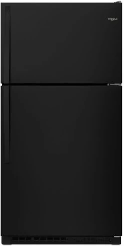 Whirlpool® 33 In. 20.5 Cu. Ft. Black Top Freezer Refrigerator