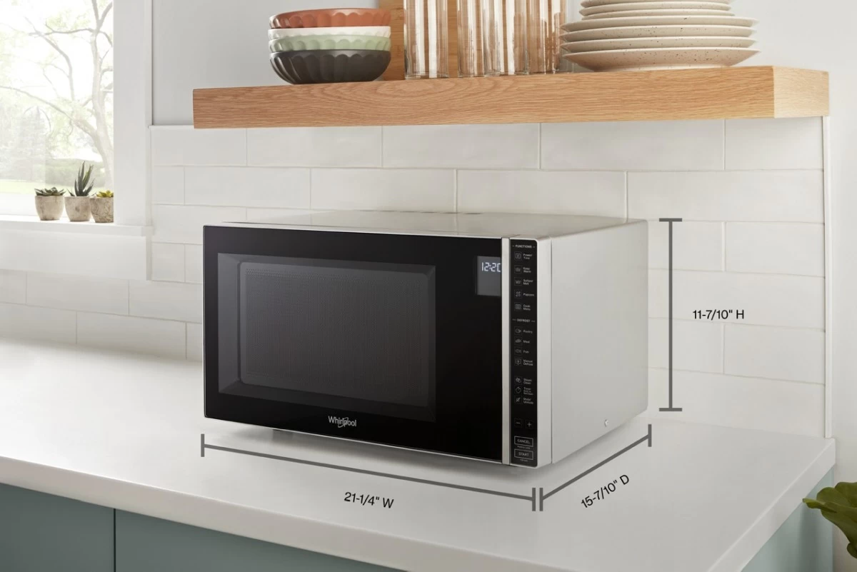 Whirlpool® 1.1 Cu. Ft. Silver Countertop Microwave 10 Whirlpool® 1.1 Cu. Ft. Silver Countertop Microwave - Image 8