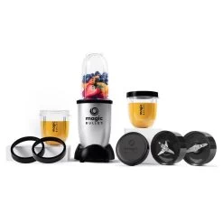 Nutribullet Magic Bullet 400W Blender, 9-Piece Set, Silver & Black