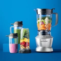 Nutribullet 1200W Full Size Blender Combo 9-Piece Set, Silver