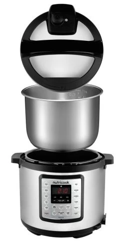 Nutricook 1000W Smart Pot Eko: 9-in-1 Electric Pressure Cooker, Chrome & Black - 6L 14 Nutricook 1000W Smart Pot Eko: 9-in-1 Electric Pressure Cooker, Chrome & Black - 6L -Professional Kitchen Appliance Store 5110601004026 2