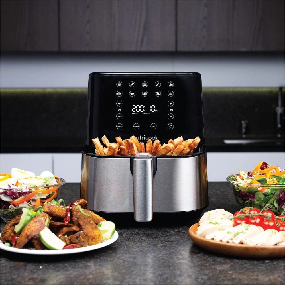 Nutricook 1700W Air Fryer 2, Chrome & Black – 5.5L 3 Nutricook 1700W Air Fryer 2, Chrome & Black – 5.5L