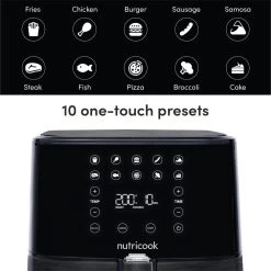 Nutricook 1700W Air Fryer 2, Black – 5.5L -Professional Kitchen Appliance Store 5110601004118 6