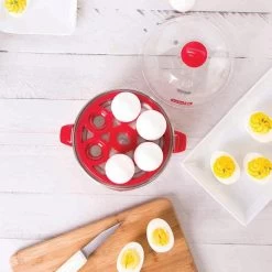 Rapid Egg Cooker, Red – 360W -Professional Kitchen Appliance Store 5110601004149 4