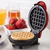 Mini Waffle Maker, Red – 350W 1 Mini Waffle Maker, Red – 350W -Professional Kitchen Appliance Store 5110601004194 2