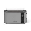 Nutricook 1500W Digital 4-Slice Toaster, Silver & Black