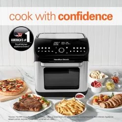 Hamilton Beach Digital Air Fryer Oven, Silver & Black - 12 L -Professional Kitchen Appliance Store 5110601005481 4 3