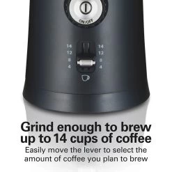 Hamilton Beach Custom Grind Coffee Grinder, Silver & Black -Professional Kitchen Appliance Store 5110601005498 5 3