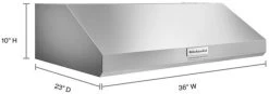 KitchenAid® 36" Stainless Steel Under Cabinet Range Hood -Professional Kitchen Appliance Store 52956b25 8d2c 4841 b02d 0cdee80a2272