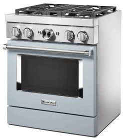 KitchenAid® 30" Misty Blue Commercial-Style Free Standing Dual Fuel Range -Professional Kitchen Appliance Store 52cc3eda b9aa 4737 9b45 e7fcec967f96