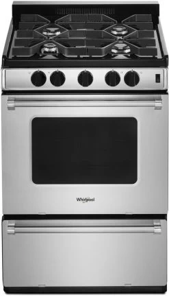 Whirlpool® 24" Stainless Steel Free Standing Gas Range -Professional Kitchen Appliance Store 534bd9b2 e056 4609 a97f f9759b17188e
