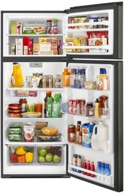 Whirlpool 17.6 Cu. Ft. Black Stainless Steel Top Freezer Refrigerator -Professional Kitchen Appliance Store 55cde3c8 7d84 4fd1 bfeb 4cf7cbb2782a