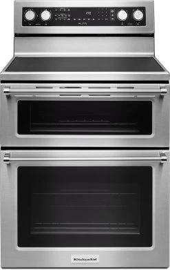 KitchenAid® 30" Stainless Steel Free Standing Electric Double Oven Range -Professional Kitchen Appliance Store 560a6aec 68cf 4aa0 a4c1 1d6b70507e1b