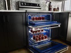 KitchenAid® 30" Stainless Steel Free Standing Electric Double Oven Range -Professional Kitchen Appliance Store 5803bee4 7367 4bf7 816b 1f3a8a7e9cb7