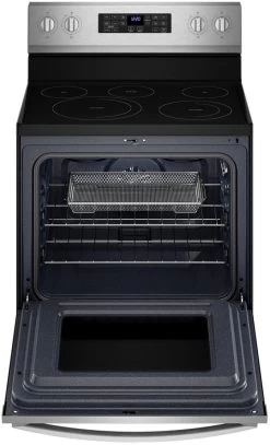 Whirlpool® 30" Fingerprint Resistant Stainless Steel Freestanding Electric Range With 5-in-1 Air Fry Oven -Professional Kitchen Appliance Store 5ab34216 58f8 4282 8821 630906ad3040